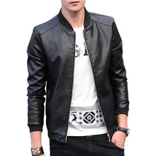 Load image into Gallery viewer, URBANFIND 2018 Autumn Winter Men's Leather Coat Korean Slim Fit Leather Jackets Size M-4XL Fashion Casual Outwear for Man Jacket